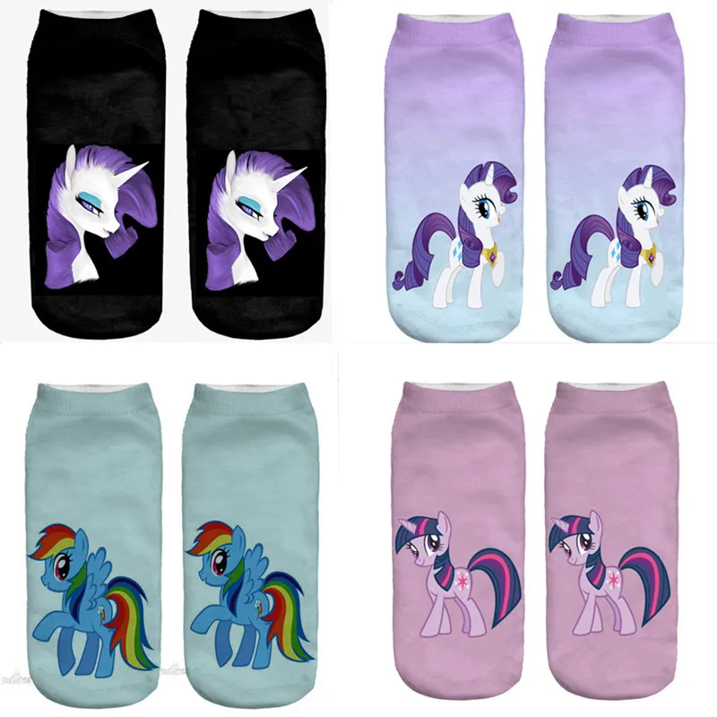 

RUNNING CHICK New unicorn animal horse 3d print kids socks wholesales