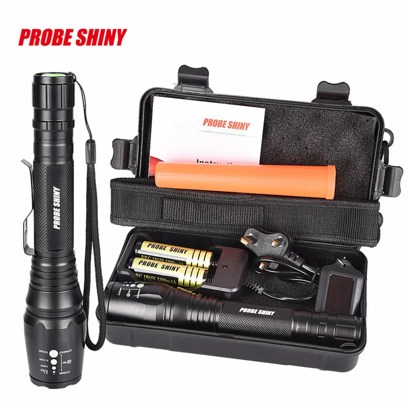 

High Quality G700 X800 CREE XML T6 LED Zoom Tactical Military Flashlight Super Torch Set lanterna militar