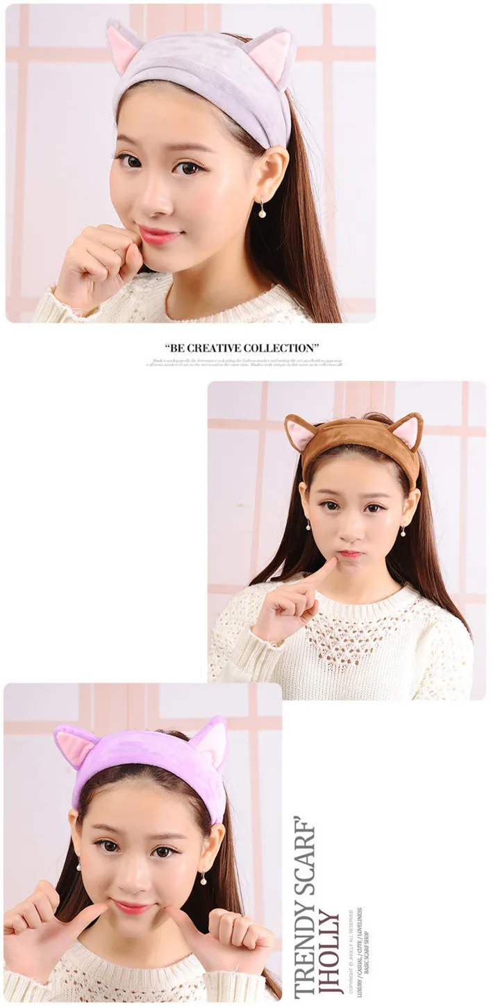 5  Bohemian Head Wrap Cat Ears Hair band Women Hair Accessories Lady Hairband Headwear Knot Baby Headband Girls Headband