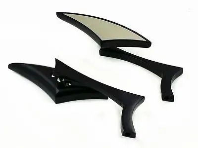 Best Black Spear Rearview Side Mirror Mirrors For Harley Honda Kawasaki Suzuki Yamaha Kawasaki Vulcan VN Street Bike Chopper Cruiser