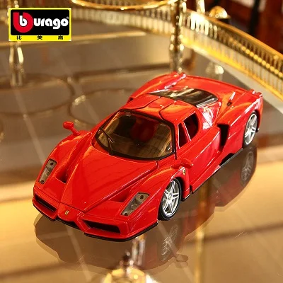 1:24 имитация сплава супер Игрушечная модель автомобиля 24 стиля для Ferrari с управлением на рулевом колесе переднее рулевое колесо игрушечный автомобиль - Цвет: Коричневый