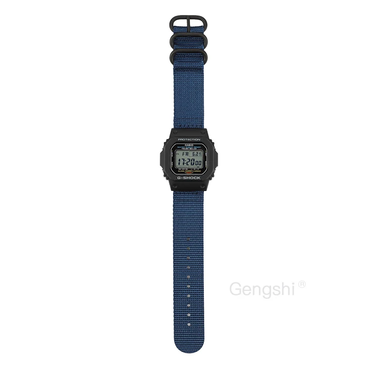 16Mm Nilon Pengganti untuk Jam Tangan Tali UNTUK Casio G 101 100 200 2110  2300 2400 2500 DW 9052|Watchbands| - AliExpress