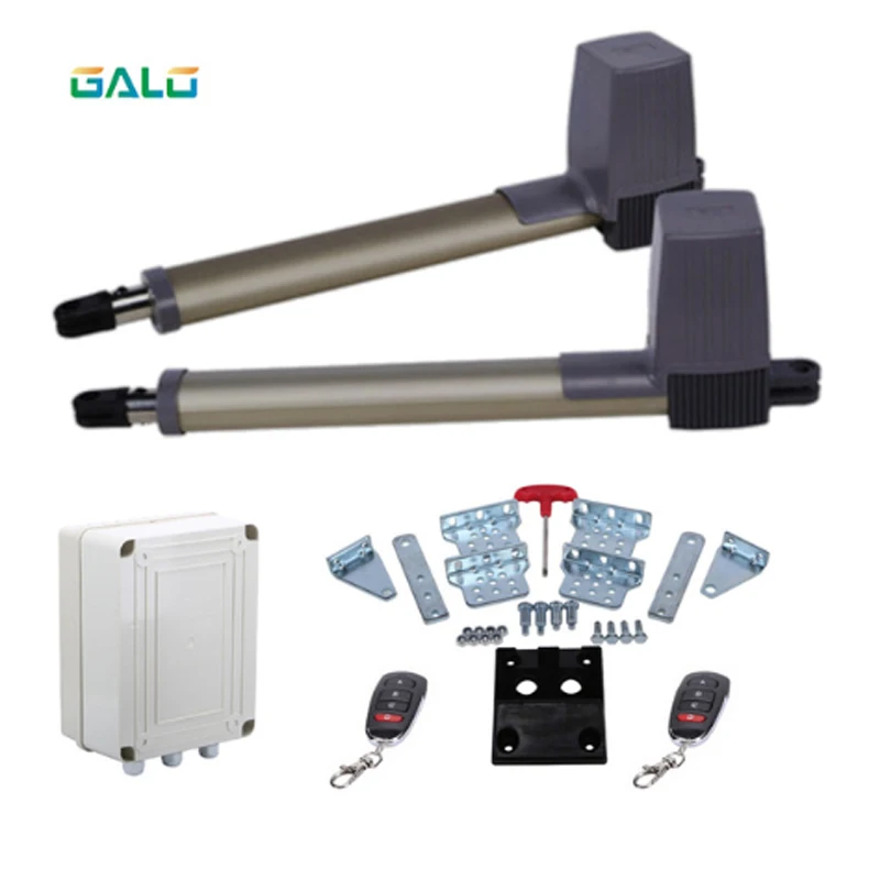 

300kg swing gate linear actuator motors Kit with push button photocell alarm lamp(GSM module keypad optional)