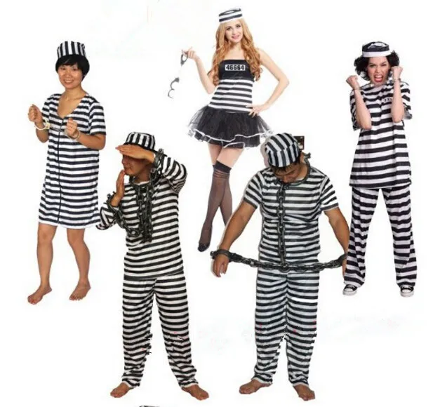 Prisoner Jail Man Convict Men Adult Costume