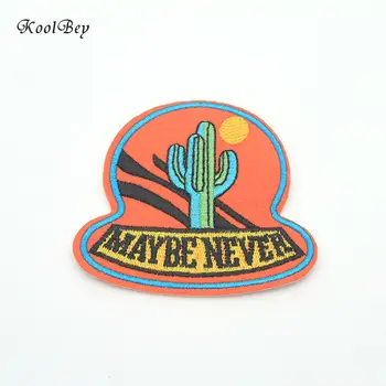 

200pcs/lot Cartoon Cactus Clothing Embroidery Patch Fabric Sticker Iron On Sew On Patch Craft Sewing Repair Embroidered SC3062