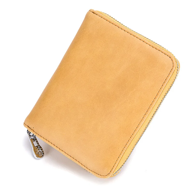 

Rfid Split Leather Credit Card Holder Multifunctional Ladies Card Sets High Quality Design Business Men Card Case Drop Shipping