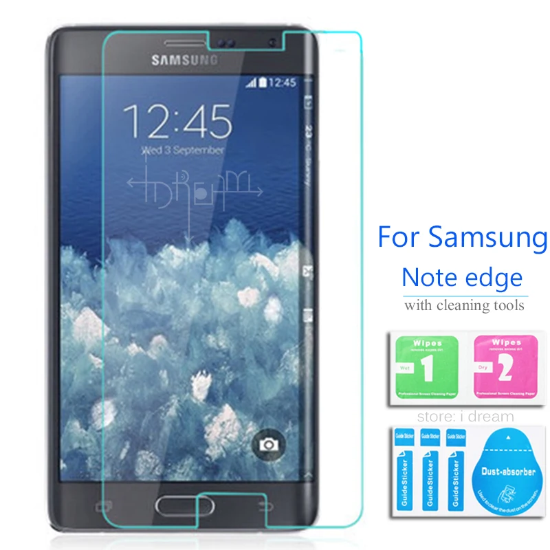 

For Samsung galaxy note edge N9150 Tempered Glass Screen Protector 2.5 9h Protective Film on note 4 note4 edge N915G