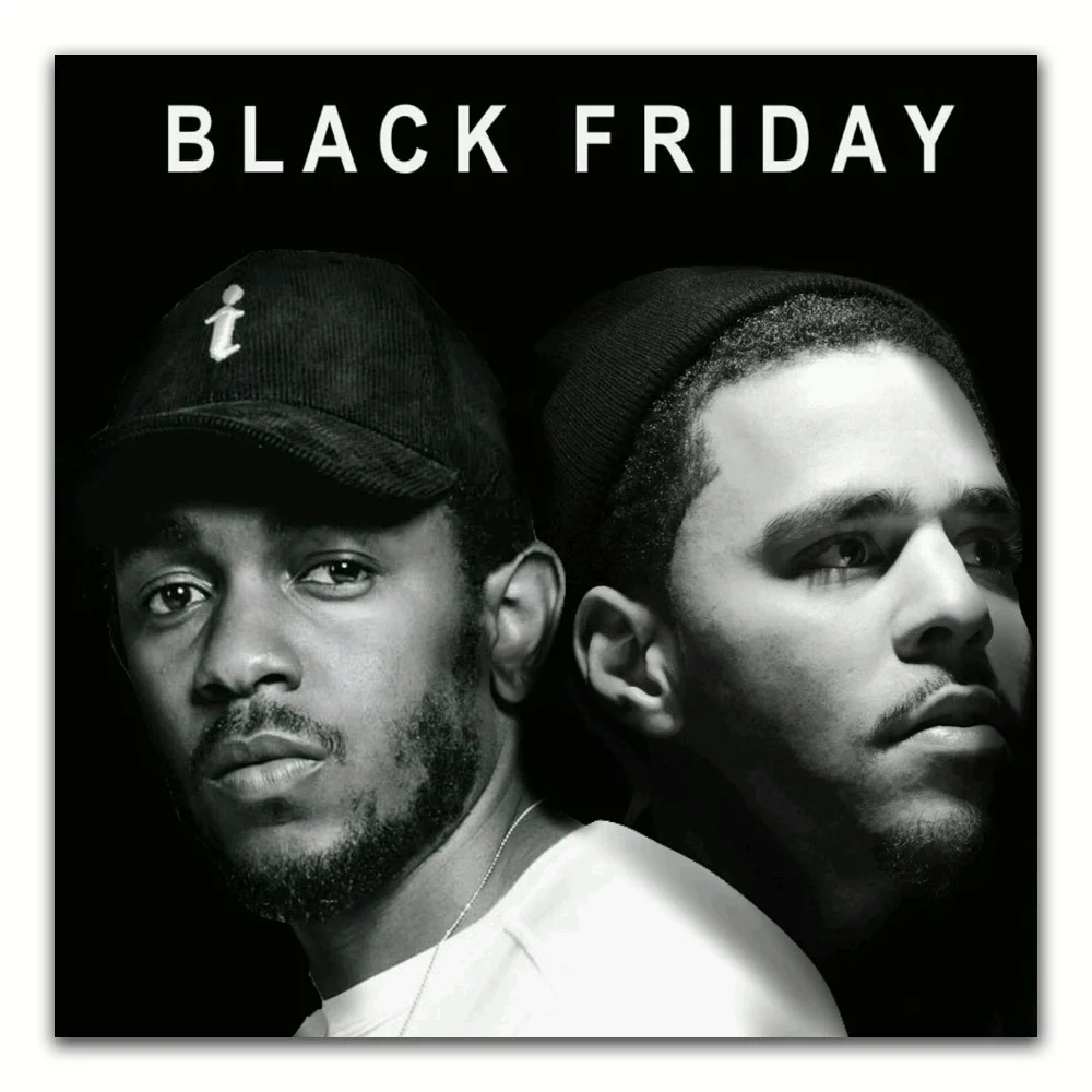 Z0448 Posters and Prints Kendrick Lamar &amp J Cole Rap Hip Hop Music Album Cover Art Poster Canvas Painting Home Decor | Дом и сад