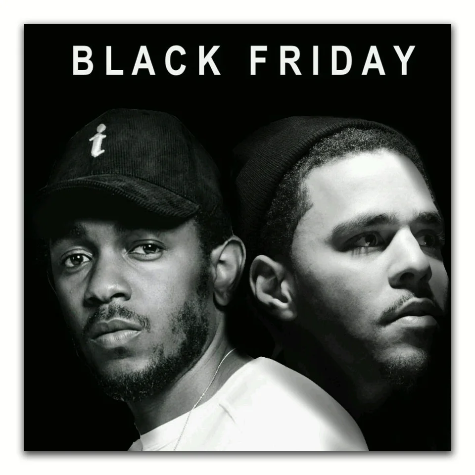 W694 Art Kendrick Lamar and J Cole Rapper Music Star Poster 24x36in