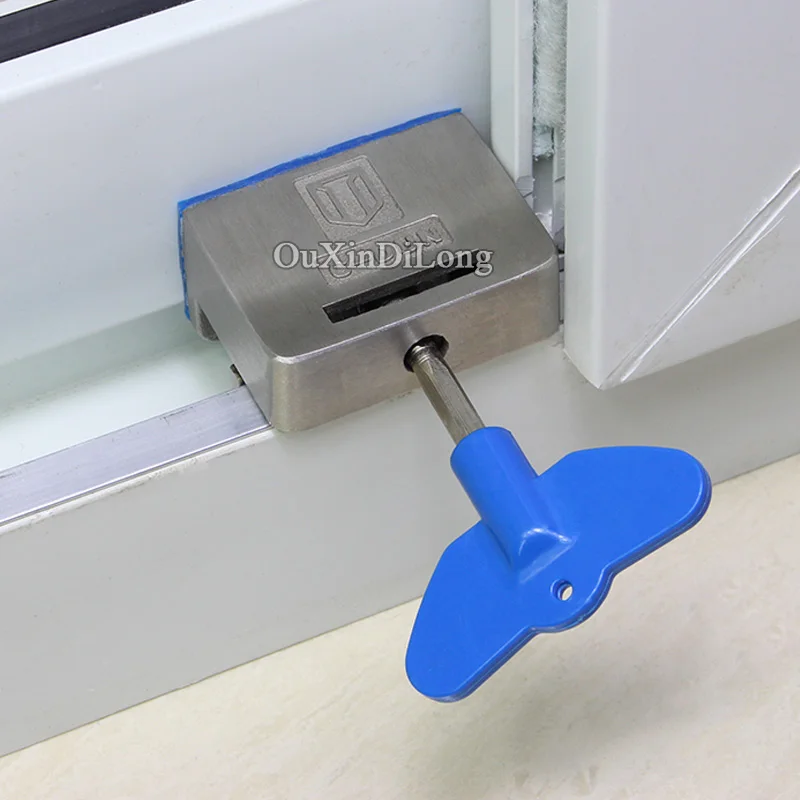 New style Sliding door and window locks plastic steel window lock anti
