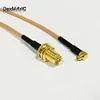 RF RP SMA  Female Switch MMCX Male Right Angle Pigtail Cable RG316 15CM 6