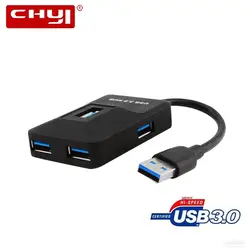 USB chyi 3,0 концентратор мульти в одном Combo Micro 4 Порты и разъёмы Usb3.0 вцв сплиттер мини Портативный высокоскоростной ПК Acccessories для ноутбука Macbook