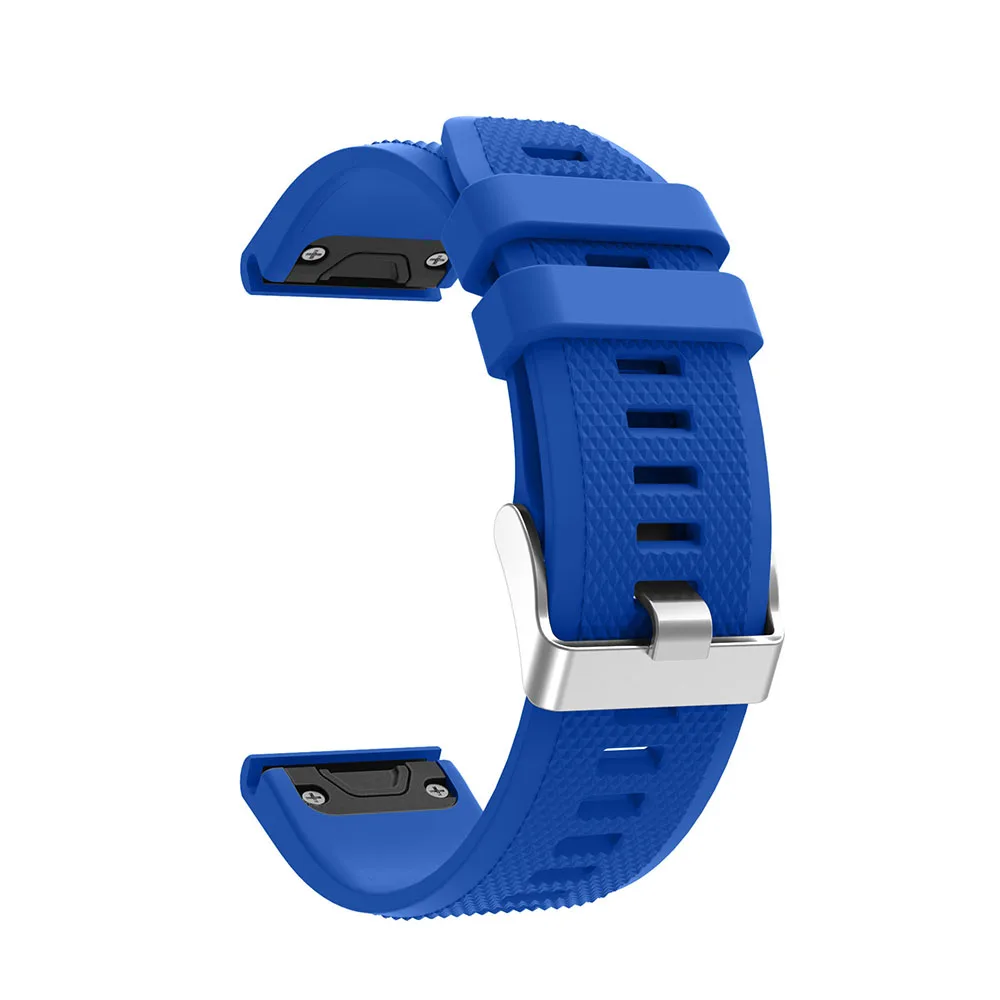 22 мм мягкий силиконовый сменный Браслет для Garmin Fenix 5 Watch Band быстросъемный браслет для Garmin Forerunner 935 ремешок - Цвет ремешка: pin blue