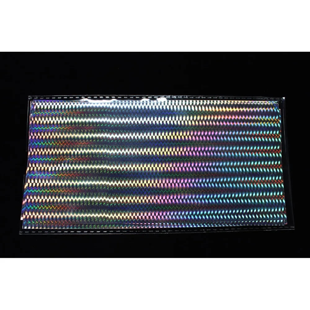 Tigofly Holografischer Film – 6 Farben, 10x21 Cm, Für Fliegenbinden, DIY-Sticker, Transparente Perle & Mehr