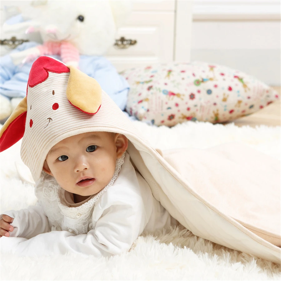 Newborn Swaddle Wrap Blanket Sleeping Bag Fleece Animal Baby Product