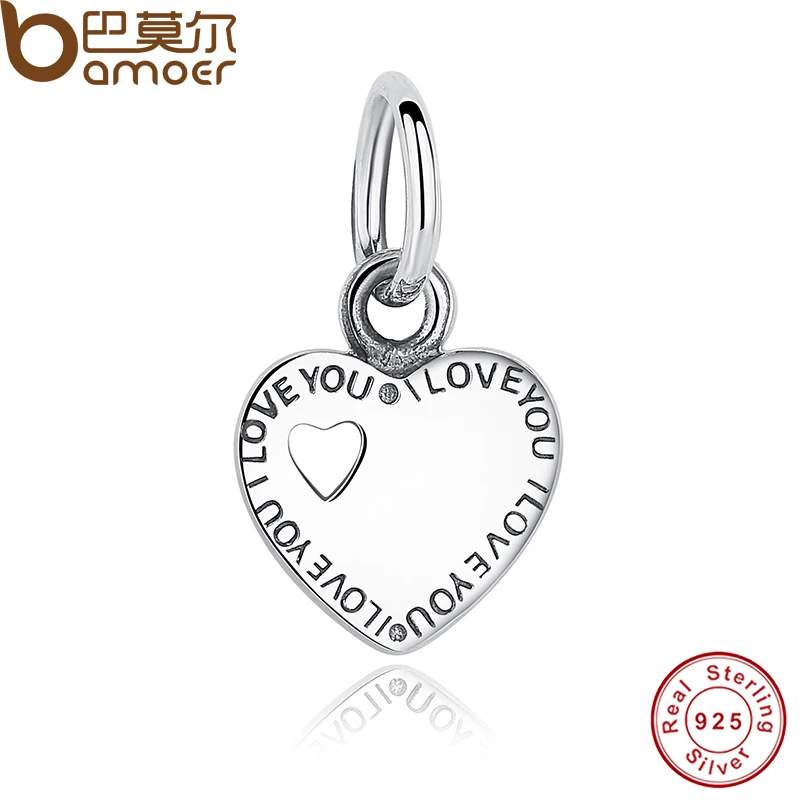 

Gift You & Me HEART SILVER DANGLE Romantic Lovely Warm Gift Charm Fit Original Bracelet Pure 925 Sterling Silver Beads PAS135
