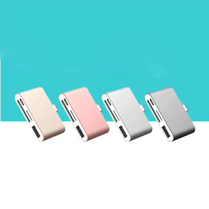 4 в 1 Тип-C концентратор OTG разъем адаптера Card Reader Micro USB для SD/TF карты памяти usb флэш-диск em88