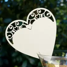 Цвет на заказ Свадебные таблички бокал для вина эскорт день рождения, детский душ помолвка пустые карточки с именем