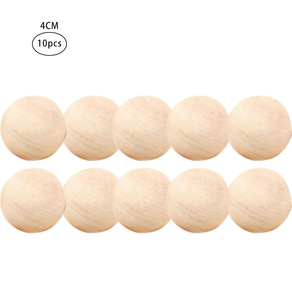 15/20/25/30/35/40mm Hardwood Balls Natural Unfinished Round Wooden