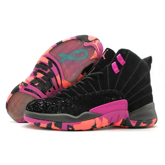 Новинка Jordan 12 XII Мужская баскетбольная обувь Bordeaux Doernbecher Vachetta уличные Ретро спортивные кроссовки 40-46