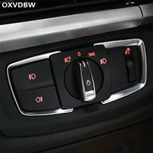 ABS большой выключатель света украшения авто Интерьер Автомобильные аксессуары для укладки для BMW F30 F34 2013- аксессуары