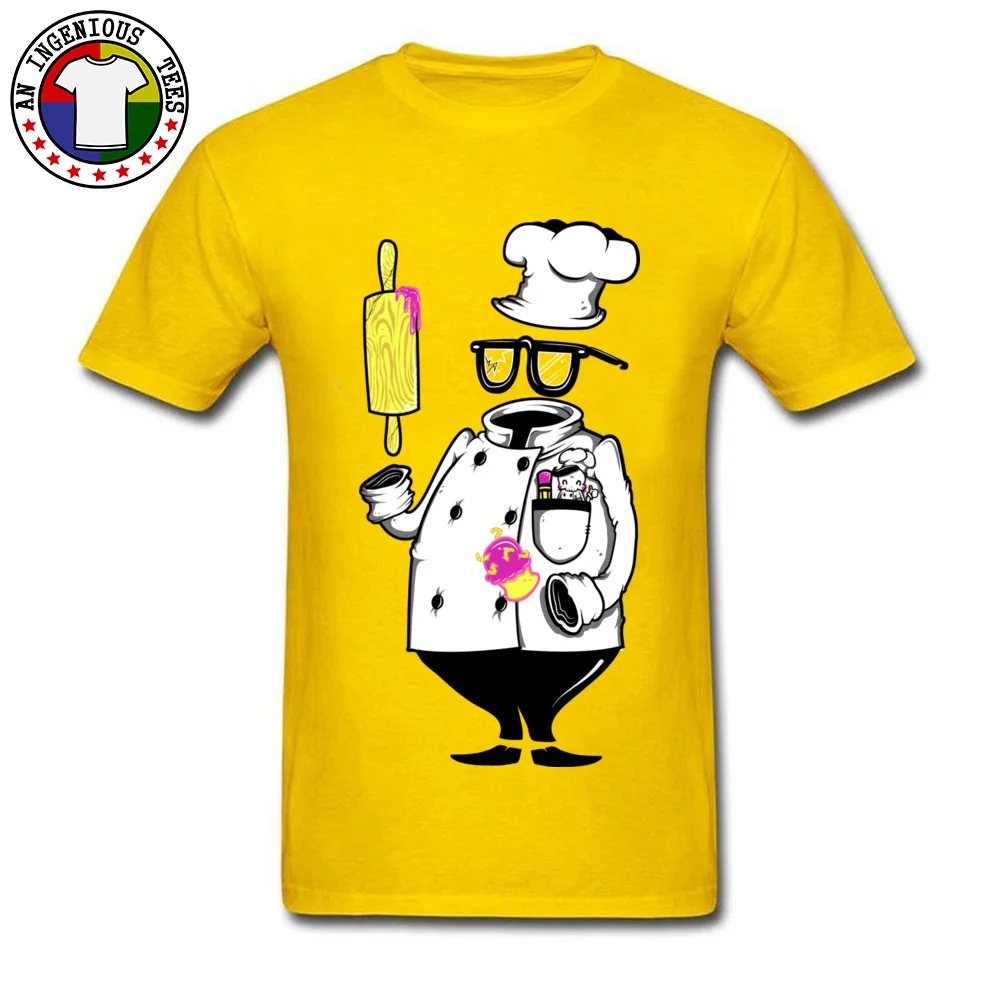 Comics invisible Baker Casual Short Sleeve Summer/Autumn Tops & Tees Prevalent Round Collar 100% Cotton Tee Shirts Man T Shirts invisible Baker yellow