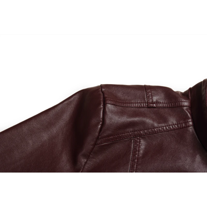 Мужская мотоциклетная куртка Enjeolon черная большого размера 3XL P202|male leather jacket|brand