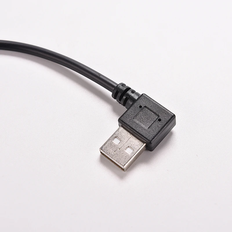 1 шт. 27 см Прямоугольный USB 2 0 штекер на 90 градусов левый угол Micro 5 контактный