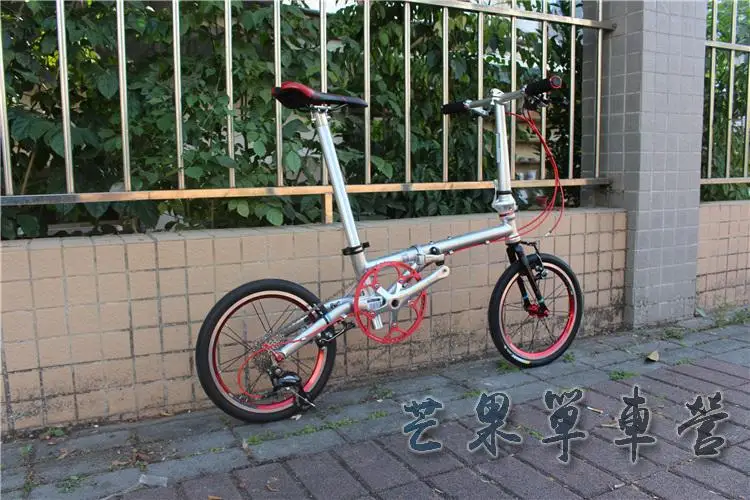 Fnhon CR-MO стальной складной велосипед 1" Minivelo Mini velo 9 скоростной велосипед велосипедный комбинезон V тормоз