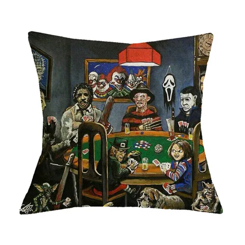 Fanximan чехлы на заказ диванные подушки персонаж фильма ужасов убийцы Чаки Джейсон пятница наволочки Чехлы для домашнего декора - Цвет: Pattern 21