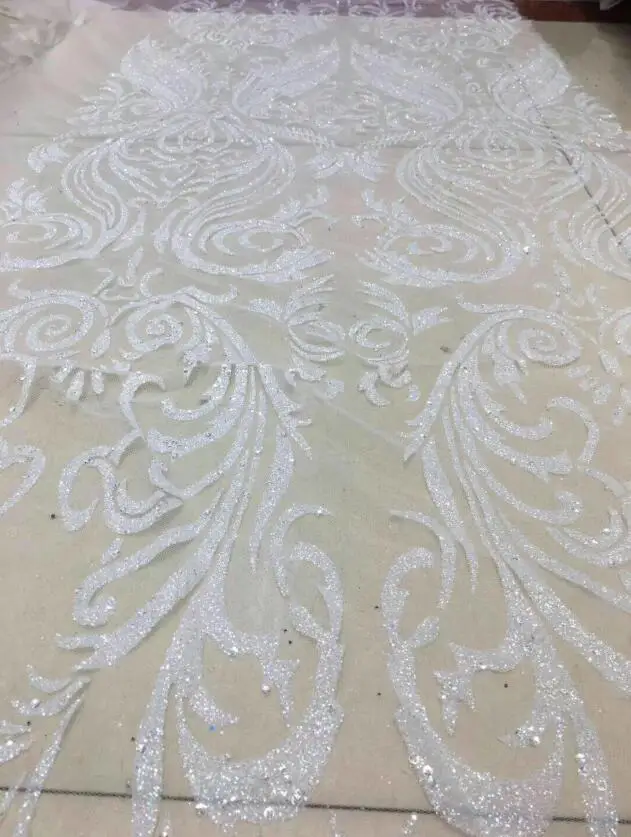 

JIANXI.C-101401 Glued glitter sequins Tulle Lace Fabric top Selling African Lace Fabric Nigerian French Fabric