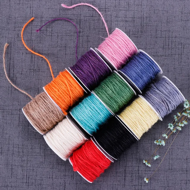 Buy 12 Colors Hemp Rope Stained Hemp Rope DIY Handmade