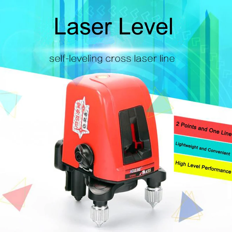 

AK435 Mini Portable Laser Level 360 Degree Self-leveling Cross nivel Laser Leveler Laser Line 2 Line 1 Dot Horizonatal Vertical