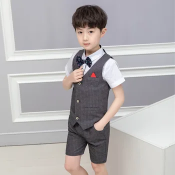 

Boys Formal Suit For Wedding Boys Clothes Set Children Suit Boys Suits Kids Blazer 3Pcs set M114