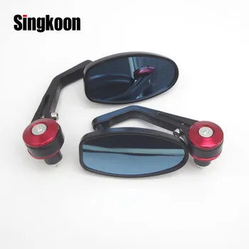 

22mm Universal Motorcycle Accessories Mirrors Black Scooter Rearview Side Mirrors FOR Yamaha Honda Suzuki Kawasaki Piaggio BMW