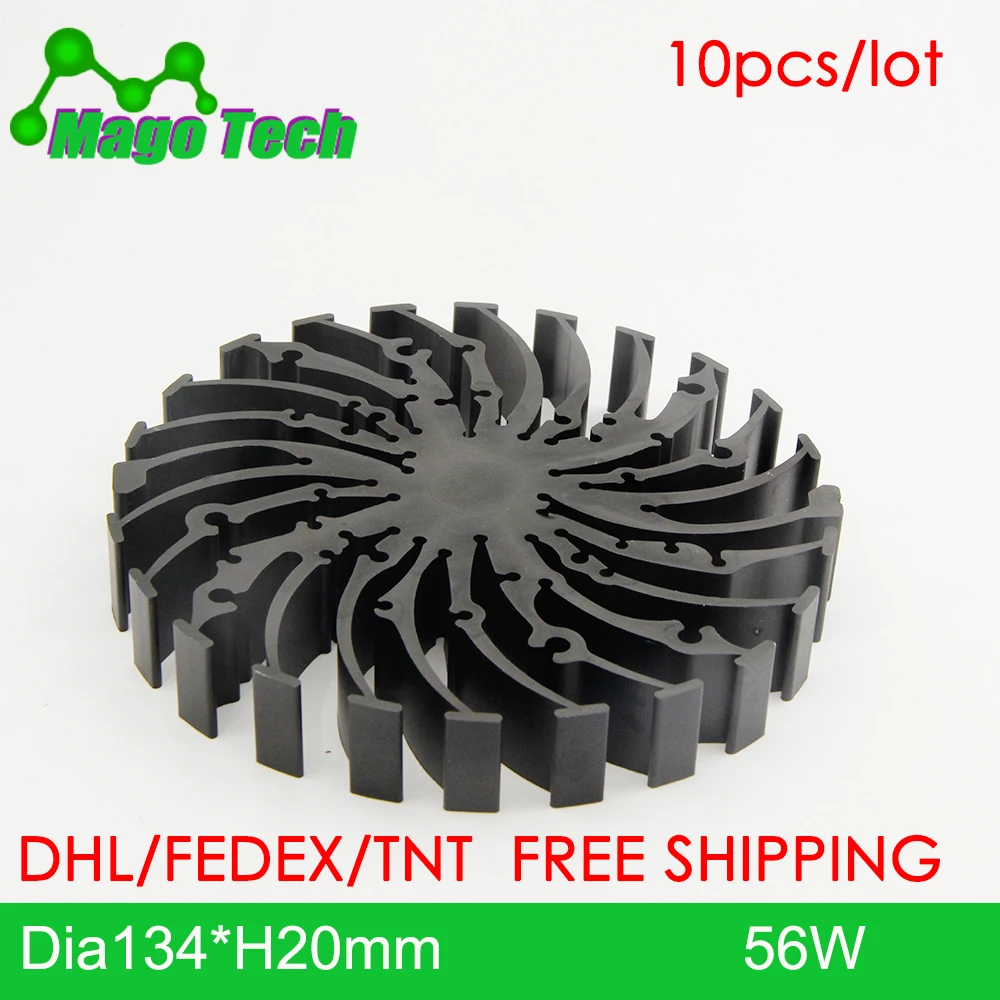 Ø134*20mm Modular LED Star Cooler for low and high bay light LED Grow Light Heatsink 36 mounting holes for all COB Brands