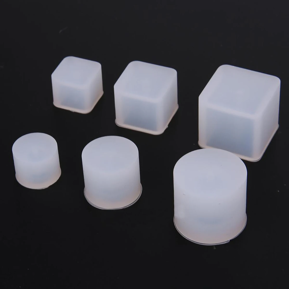 6pcs 1set  New Crystal Silicone Necklace Pendant Jewelry Mold Making DIY Resin Craft