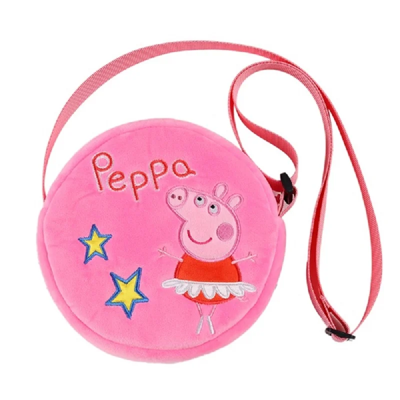6 styles Peppa Pig George Pig Plush Toys Kids Girls Boys Kawaii Kindergarten Bag Backpack Wallet Money School Bag Phone Bag 2