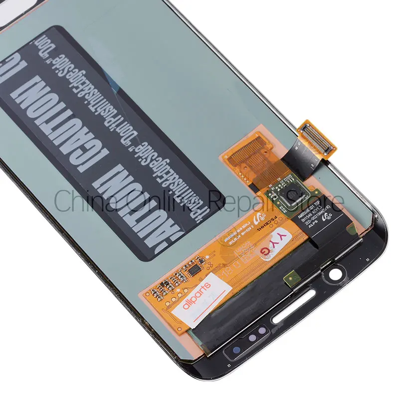 5.1'' тачскрин дисплей экран для SAMSUNG S6 Edge сенсорный дисплей LCD с тачскрином в рамке замена запчасти S6EDGE G925 G925F белый золотой синий зеленый