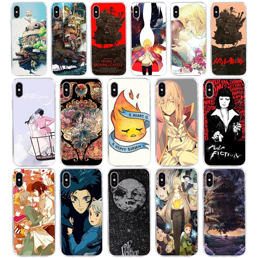 

158SD Howl's Howls Moving Castle gift Soft Silicone Tpu Cover phone Case for iphone 5 5s se X XR XS Max case