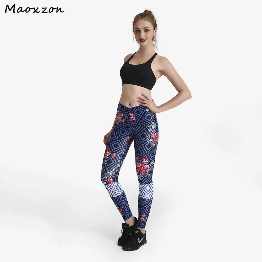 Maoxzon Womens Skull Print Sexy Workout Fitness Slim