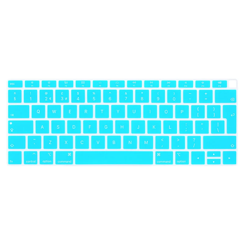 HRH водонепроницаемое Силиконовое английское покрытие для клавиатуры для MacBook Air 13A1932 с сенсорным ID защита для клавиатуры ноутбука
