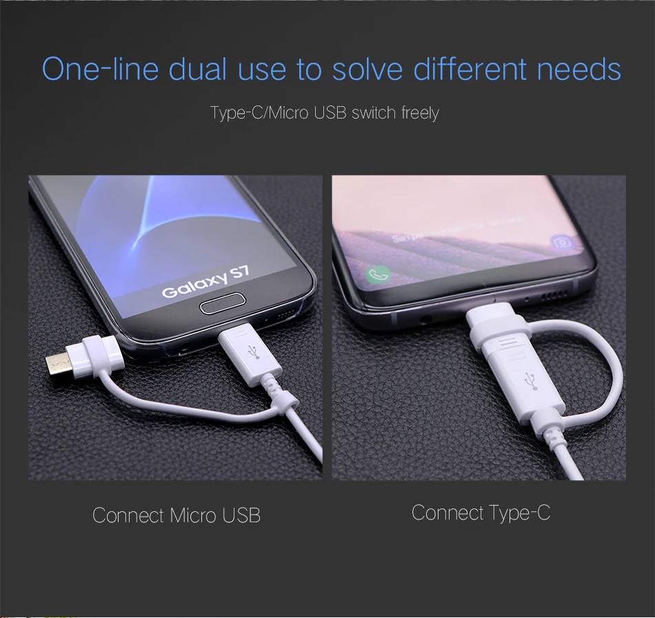 7Samsung Note9 S9 S8 plus Fast Car Charger 9V1.67A or 5V2A Original Adapter 1.5m 2in1 USB Type C Cable Note8 S 9 S 8 C5 C7 C9pro