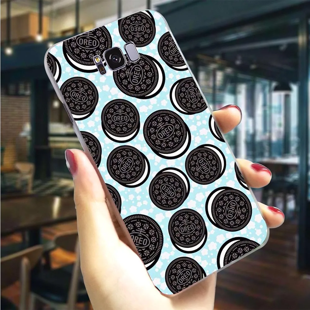 

Plastic Phone Cover for A6 Plus 2018 Donuts Cookie Biscuit Case for Samsung A30 Covers A40 A3 A5 A7 A8 Plus A9 A10 A20 A50 A70