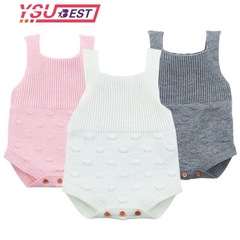 

Five Star Crocheted Baby Girl Body Suits Summer Thin Newborn Boys Sunsuits Coveralls Sleeveless Toddler Infant Jumpsuits Clothes