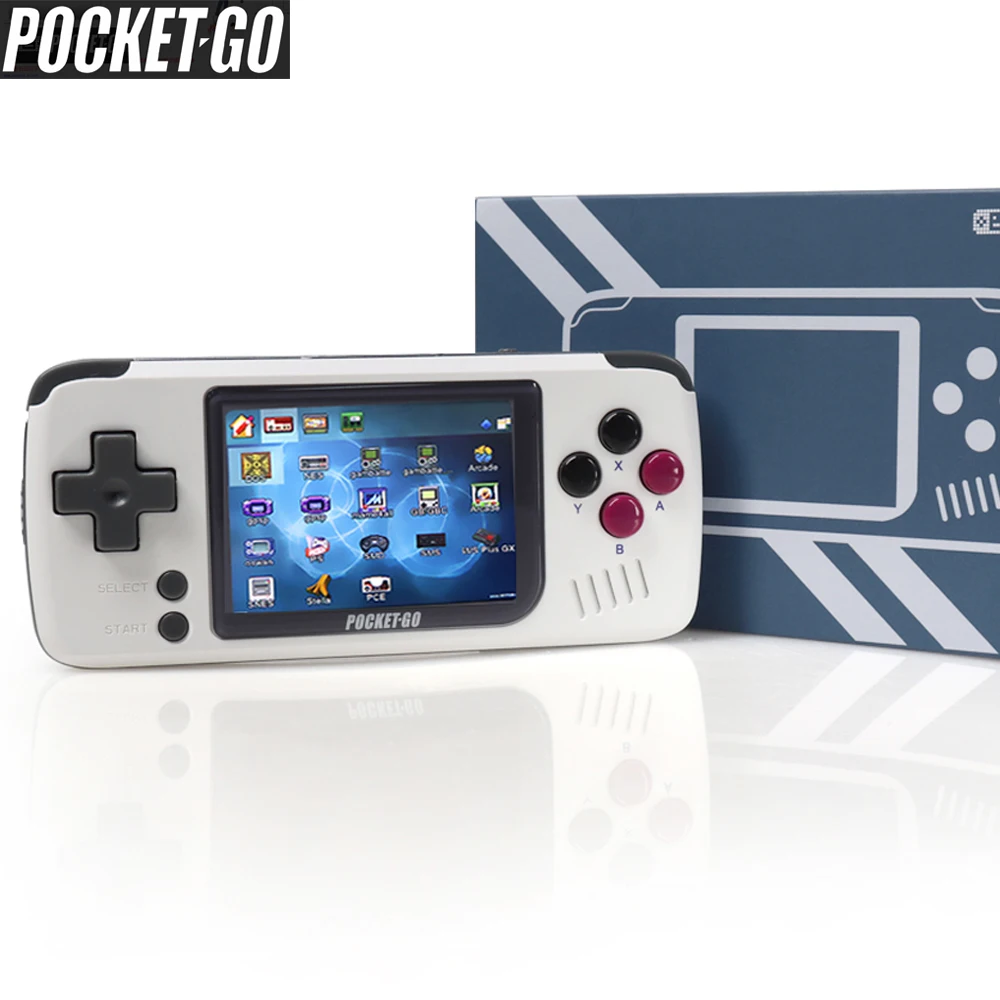 Kaufen PocketGo V1.3 CFW, Retro Spiel Konsole, Handheld game spieler, Video spiel konsole. Tragbare Mini Handheld Konsole, 1000mAh Batterie