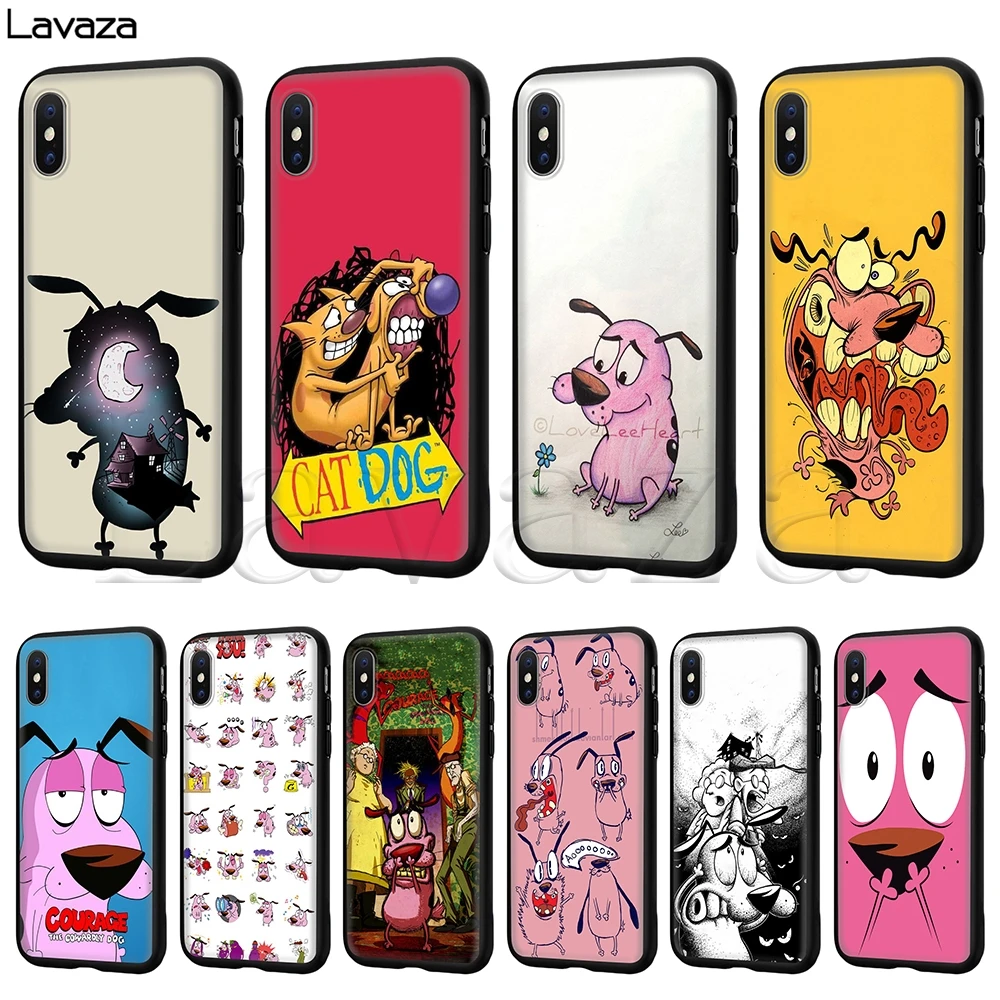 

Lavaza Courage the Cowardly Dog Silicone Soft Case for iPhone 11 Pro XS Max XR X 8 7 6 6S Plus 5 5S SE