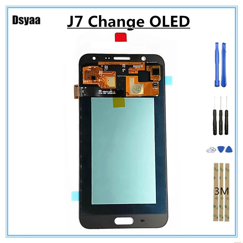 5.5 Inch Change OLED for Samsung for Galaxy J7 J700 LCD Touch Screen Assembly Mobile Phone Display Digitizer Assembly
