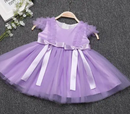 55-60 см платье для маленькой девочки аксессуары для куклы реборн платье для маленькой принцессы Одежда для фотосессии крестильное платье аксессуары для куклы - Цвет: purple