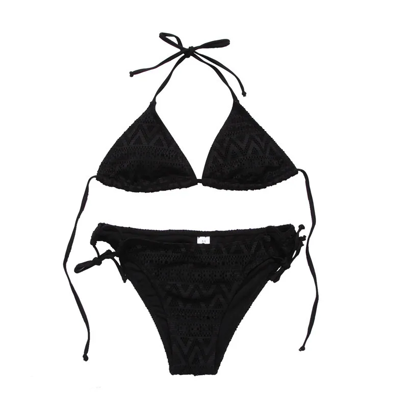

swimsuit summer new Hot sexy pure color women bikini set bandage swimsuit brazilian swimwear bikini women